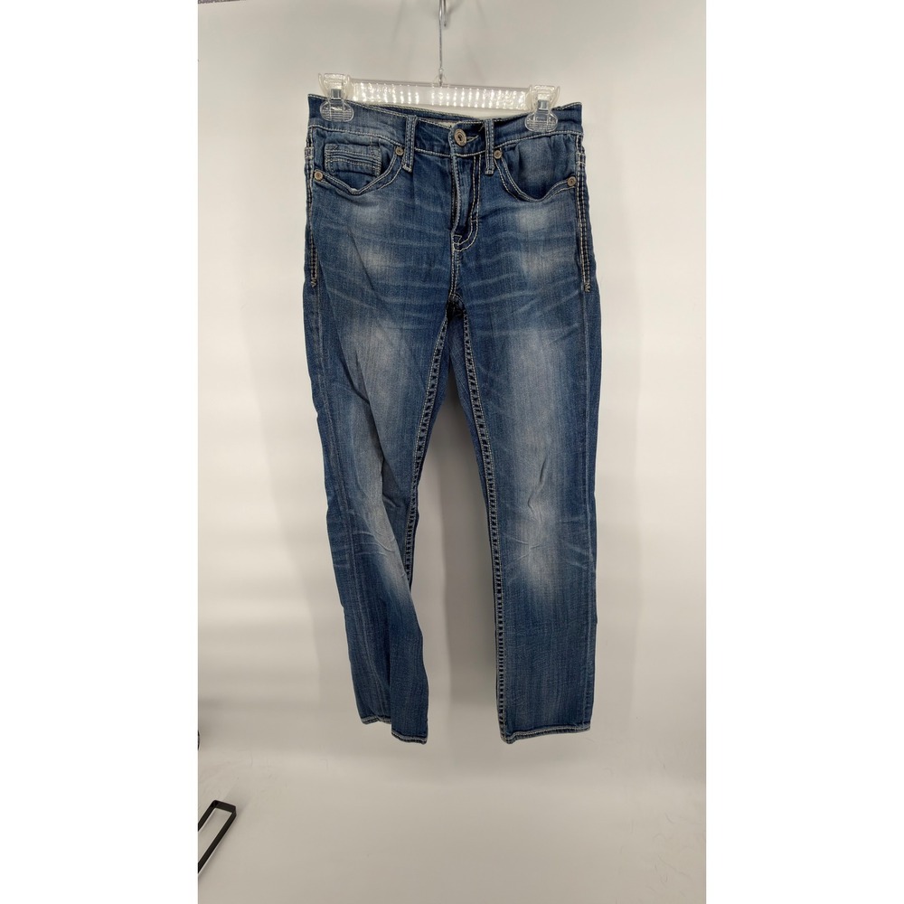 BKE Denim Asher Men's Jeans 28R Straight Leg‎ Medium Wash Stretch